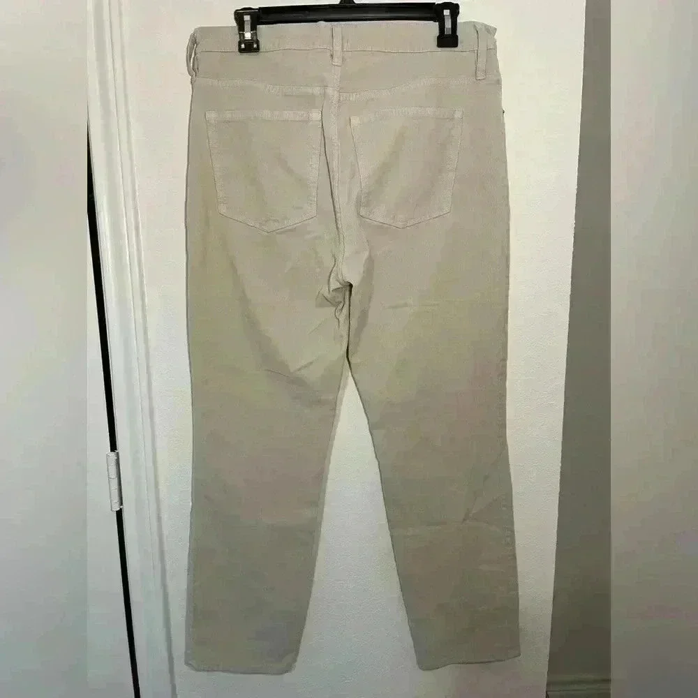 J CREW Khaki Vintage Straight Leg Corduroy Pants Womens Size 31